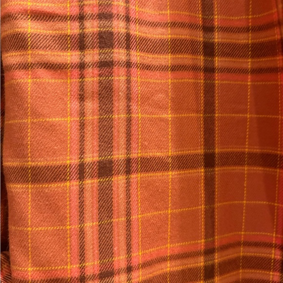 Marmot Orange Plaid Casual Button Down Shirt NWOT - Picture 5 of 6